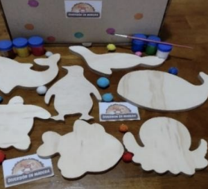 Set pintura Animales Marinos
